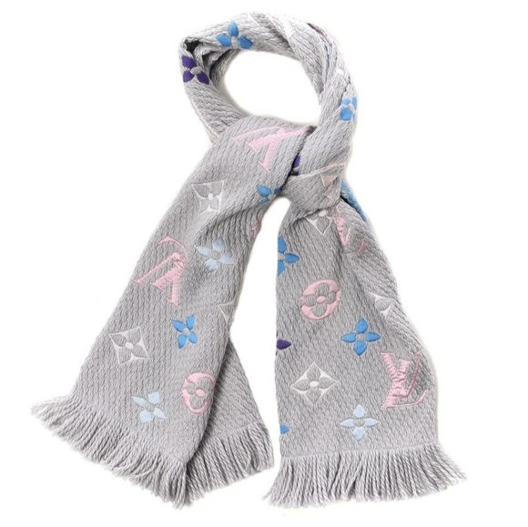 Louis Vuitton Accessories - Louis Vuitton Rainbow Logomania Scarf Wool & Silk